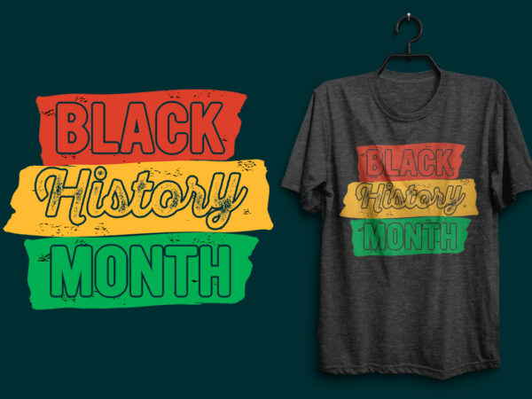 Black history month t shirt template
