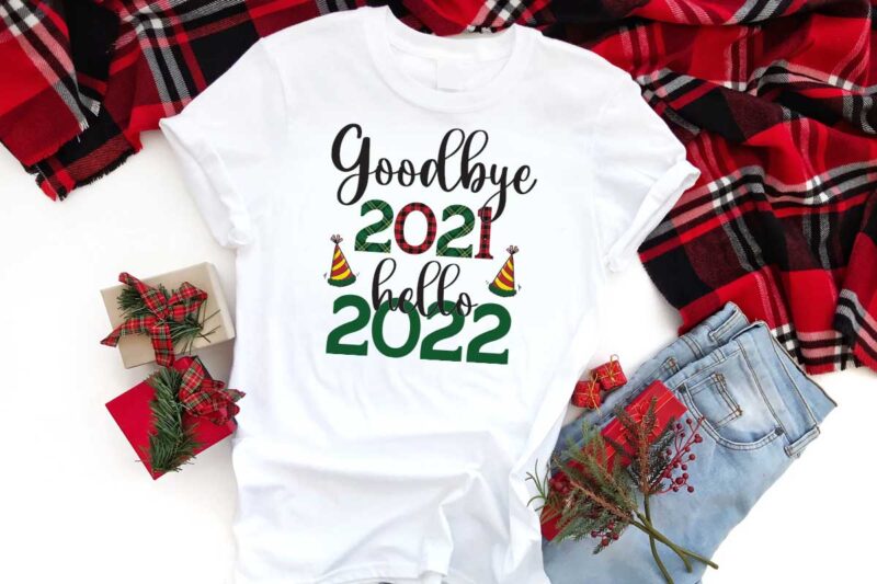 Goodbye 2021 Hello 2022 Gift Diy Crafts Svg Files For Cricut, Silhouette Sublimation Files