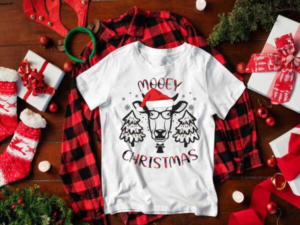 Christmas cow gift diy crafts svg files for cricut, silhouette sublimation files t shirt vector file