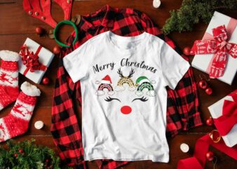Merry Christmas Cute Reindeer Gift Idea Diy Crafts Svg Files For Cricut, Silhouette Sublimation Files