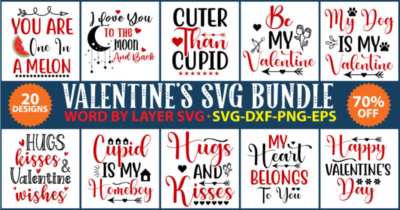 Valentines day SVG Bundle vol.5