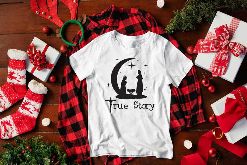 Christmas True Story Gift Diy Crafts Svg Files For Cricut, Silhouette ...