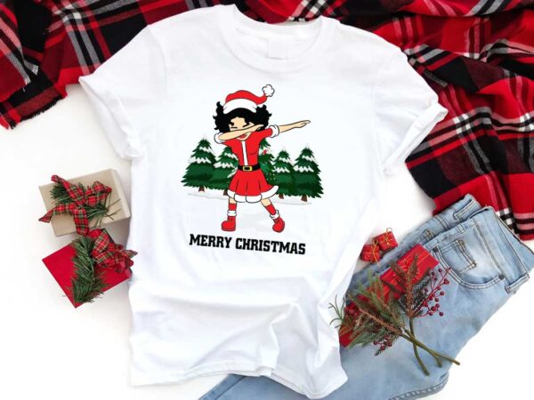 Merry christmas black girl gift idea diy crafts svg files for cricut, silhouette sublimation files t shirt designs for sale