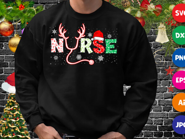 Christmas nurse sales crew shirt