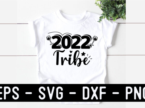 New year svg t shirt design template