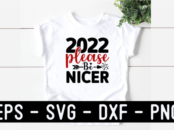 New year svg t shirt design template