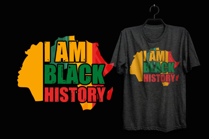 I’m black history t shirt design for pod