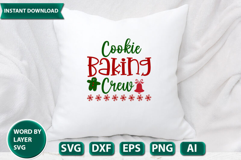 Cookie Baking Crew SVG Vector for t-shirt