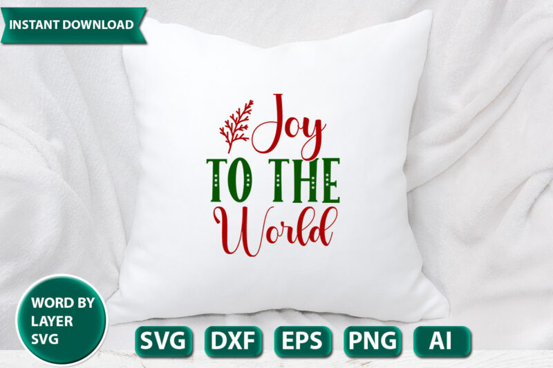 joy to the world SVG Vector for t-shirt