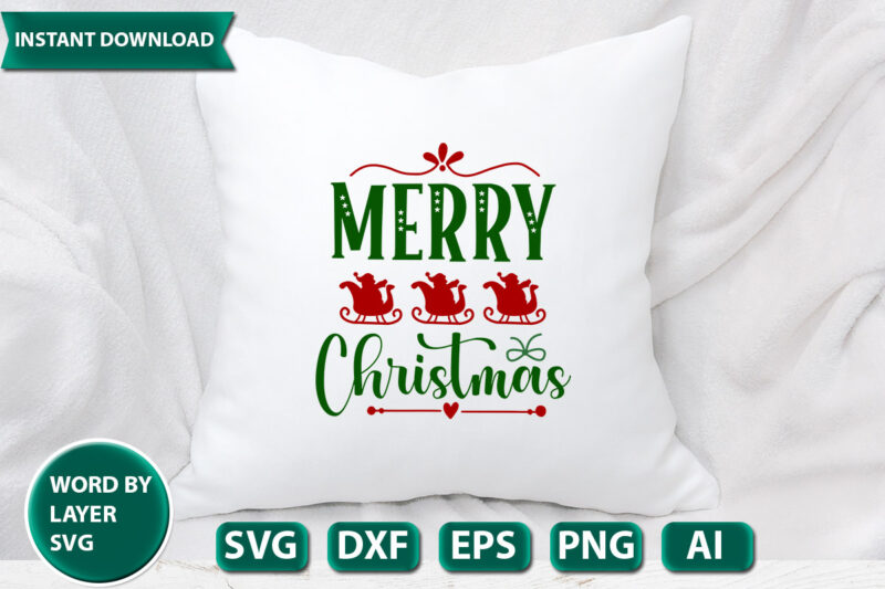 merry christmas SVG Vector for t-shirt