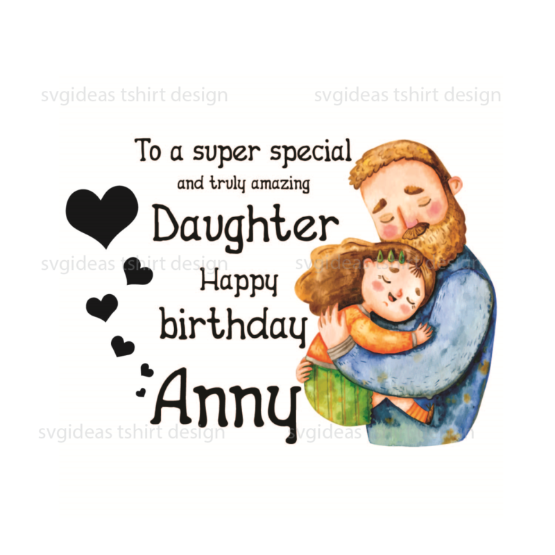 Daughter Birthday Gift Silhouette SVG Diy Crafts Svg Files For Cricut, Silhouette Sublimation Files