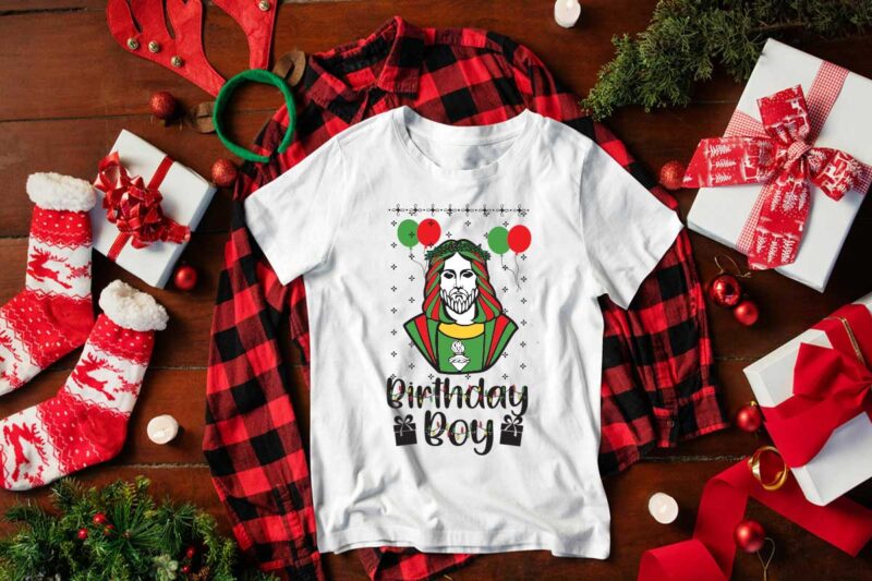 Christmas Jesus Gift, Birthday Boy Shirt Design