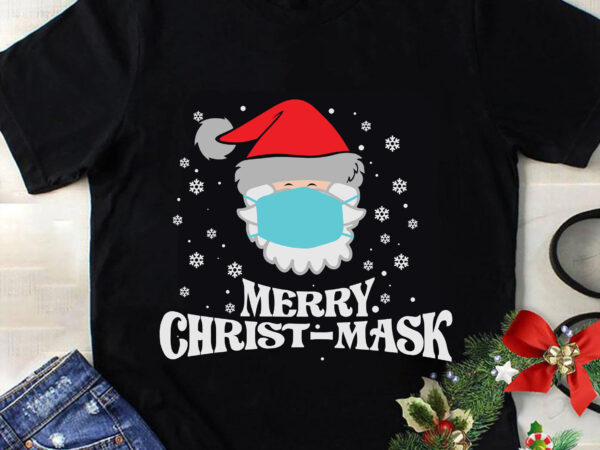 Merry christ-mask svg, christmas svg, tree christmas svg, tree svg, santa svg, snow svg, merry christmas svg, hat santa svg, light christmas svg t shirt designs for sale