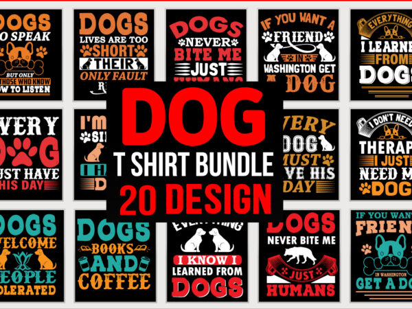 DOG T shirt Design Bundle - Buy t-shirt designs