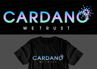 crypto cardano t shirt design svg graphic vector, ada cryptocurrency logo