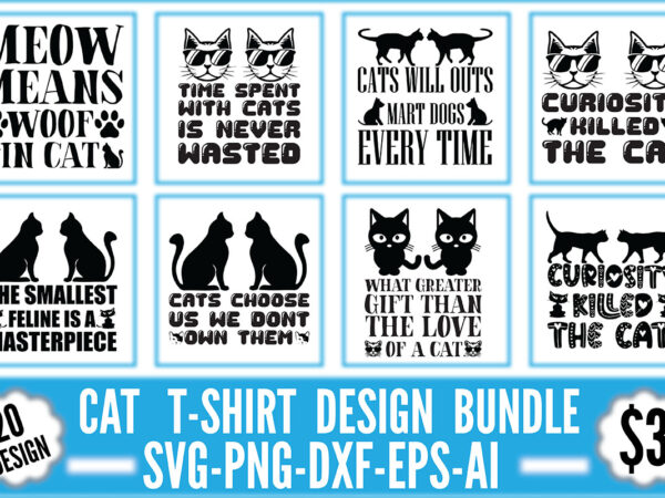 Cat t-shirt design bundle