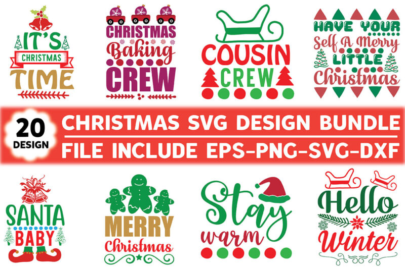 Christmas SVG design bundle