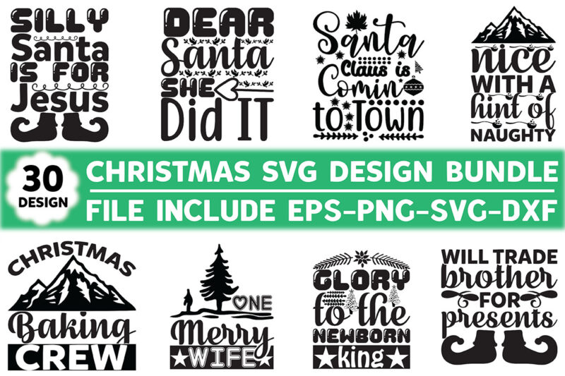 Christmas Svg Design Bundle