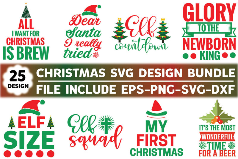 Christmas Svg Design Bundle