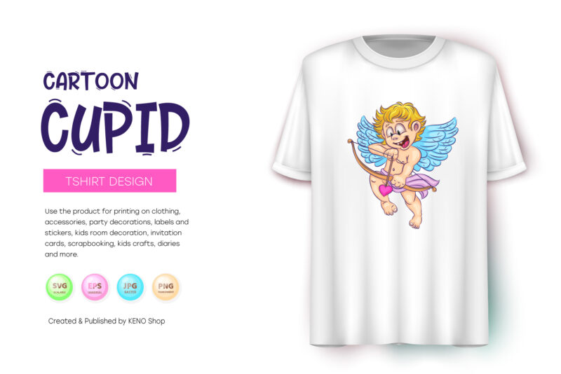 Cute cartoon cupid.