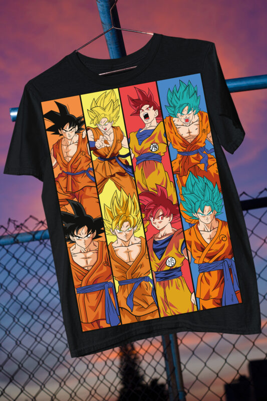 Z fighters Goku Vegeta anime fan art parody best seller