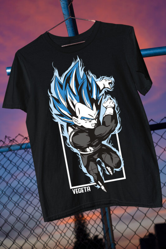 Z fighters Goku Vegeta anime fan art parody best seller