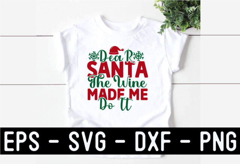 Christmas Wine SVG T shirt Design Bundle