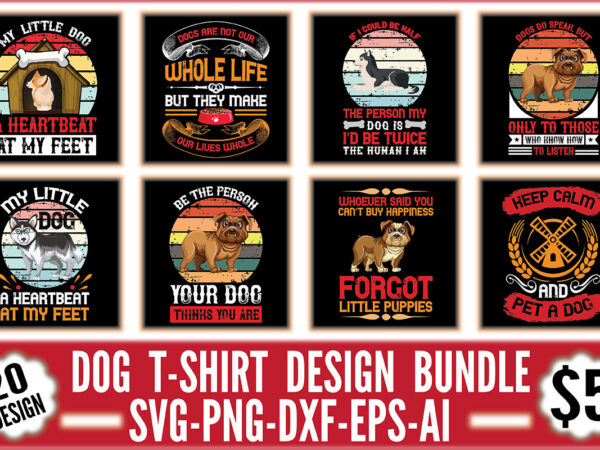 Dog t-shirt design bundle