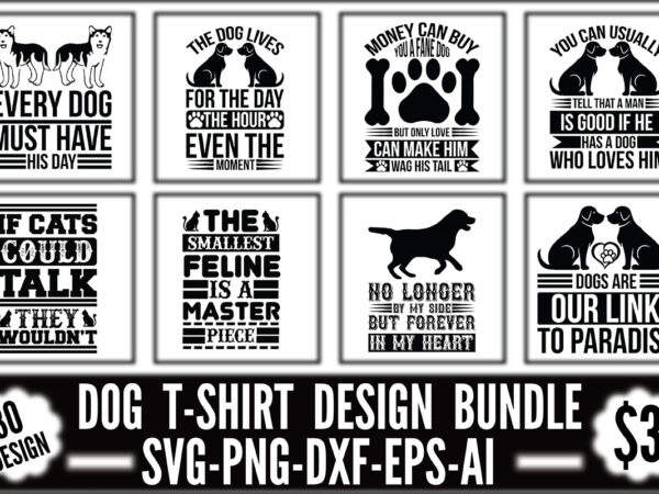 Dog t-shirt design bundle