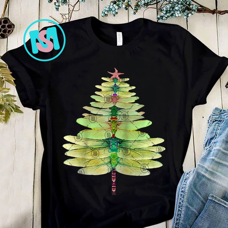 Dragonfly christmas best sale tree print sweatshirt