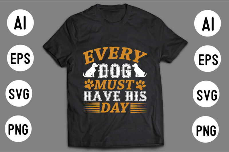 DOG T shirt Design Template