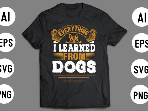 Dog t shirt design template