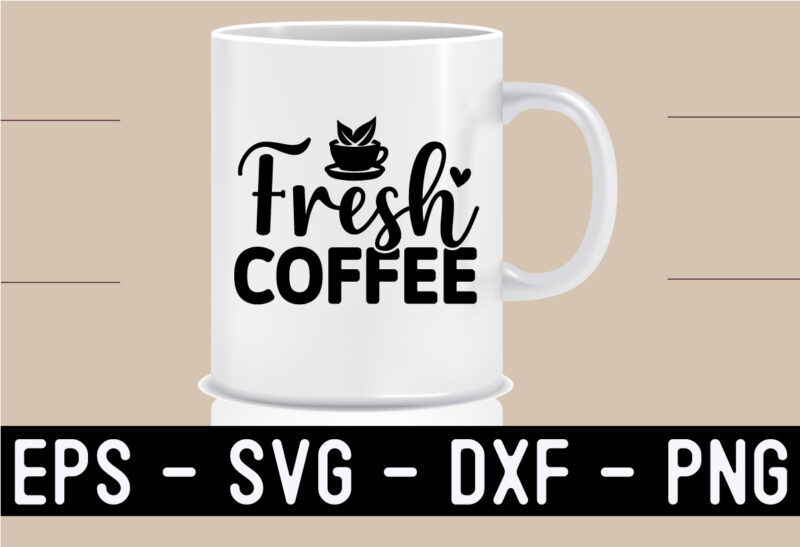 Coffee SVG T shirt Design Template