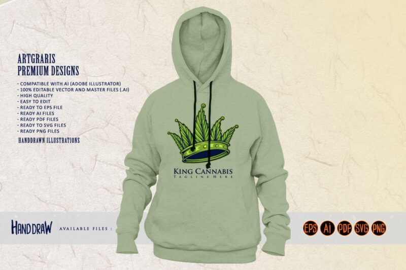 King Kush Cannabis Crown Logo