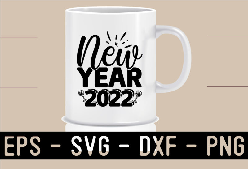 New Year SVG T shirt design Template