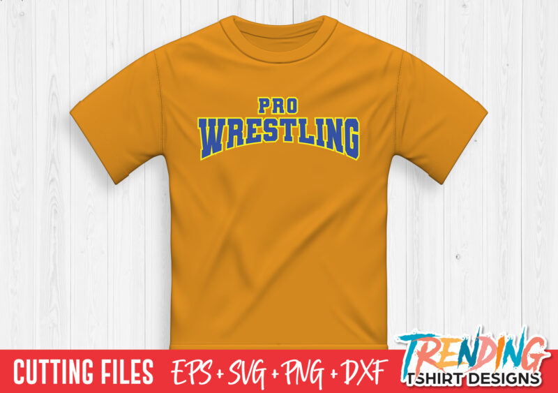 Pro Wrestling SVG T-Shirt Design