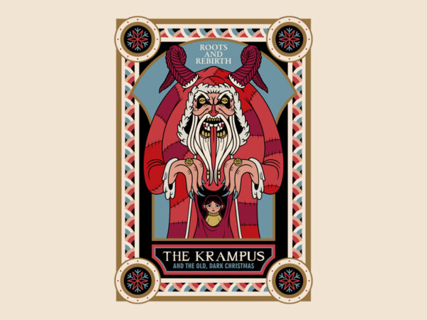 The krampus t shirt designs for sale