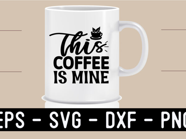 Coffee svg t shirt design template