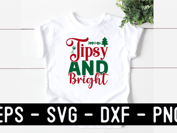 Christmas wine svg t shirt design template