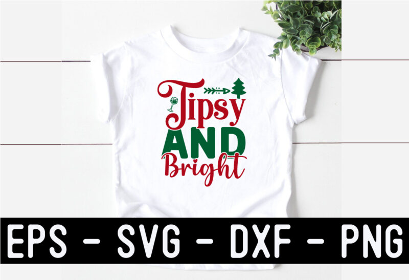 Christmas Wine SVG T shirt Design Bundle