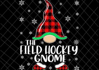 The Field Hockey Gnome Svg, Gnome Buffalo Plaid Christmas Svg, Christmas Gnomies Svg, Christmas Gnome Svg