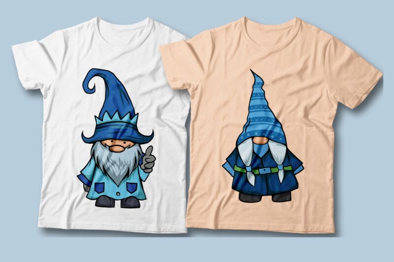 Winter gnomes illustrations bundle, Winter gnome clipart, Cute gnome in ...