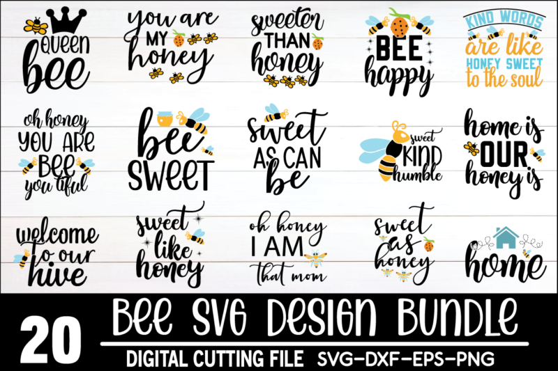 Bee Svg Bundle for sale!