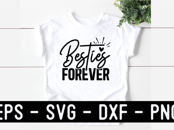 Best friend svg t shirt design template