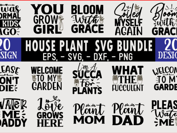 House plant svg t shirt design bundle