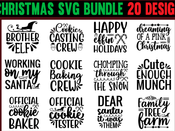 Christmas svg bundle graphic t shirt and t shirt template