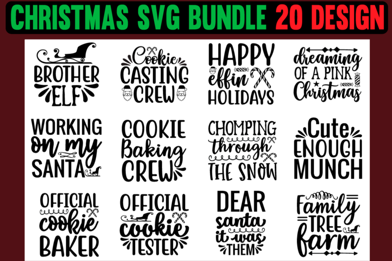 Christmas svg bundle graphic t shirt and t shirt template