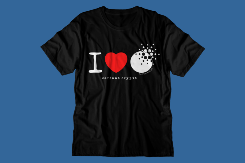 crypto cardano t shirt design svg graphic vector, ada cryptocurrency logo