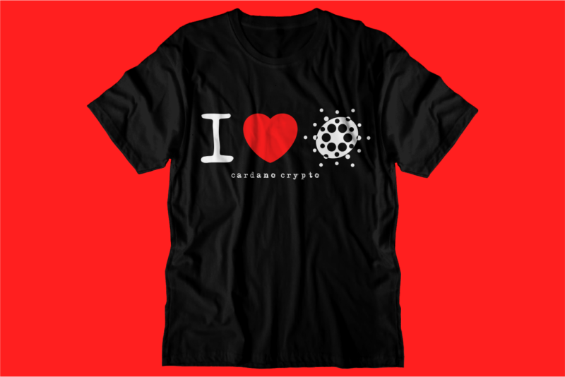 crypto cardano t shirt design svg graphic vector, ada cryptocurrency logo