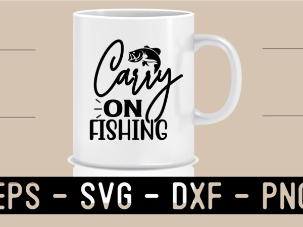 Fishing svg t shirt design template